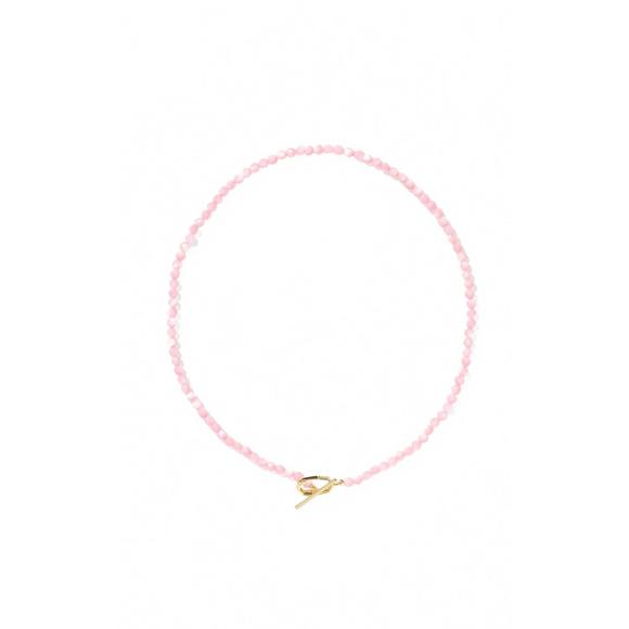 NEW KENDRA SCOTT women's sylvia strand necklace in gold pink chalcedony - Picture 1 of 2